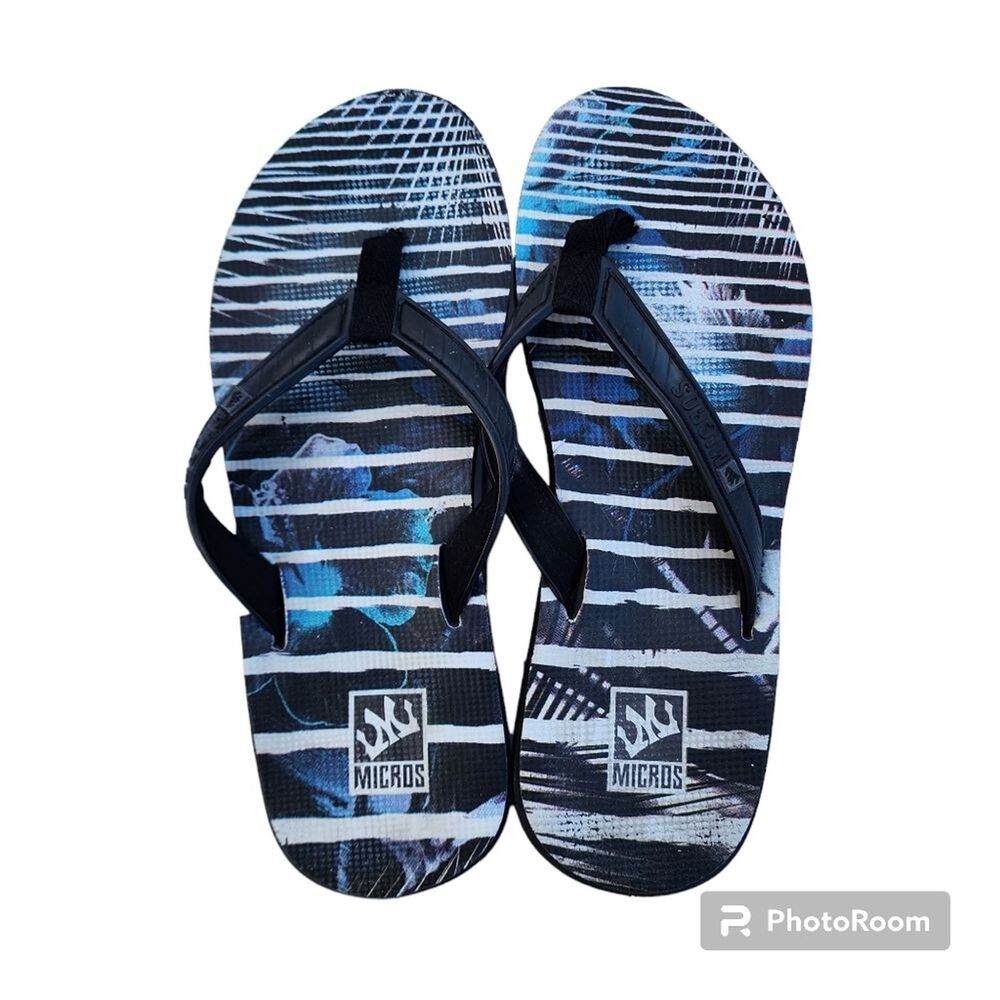 Micros Flip Flops Mens SZ 9 Casual‎ Summer Beach Vacation Rubber Everyday Cruise